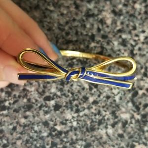 Kate Spade Take a Bow Blue Hinge Bracelet